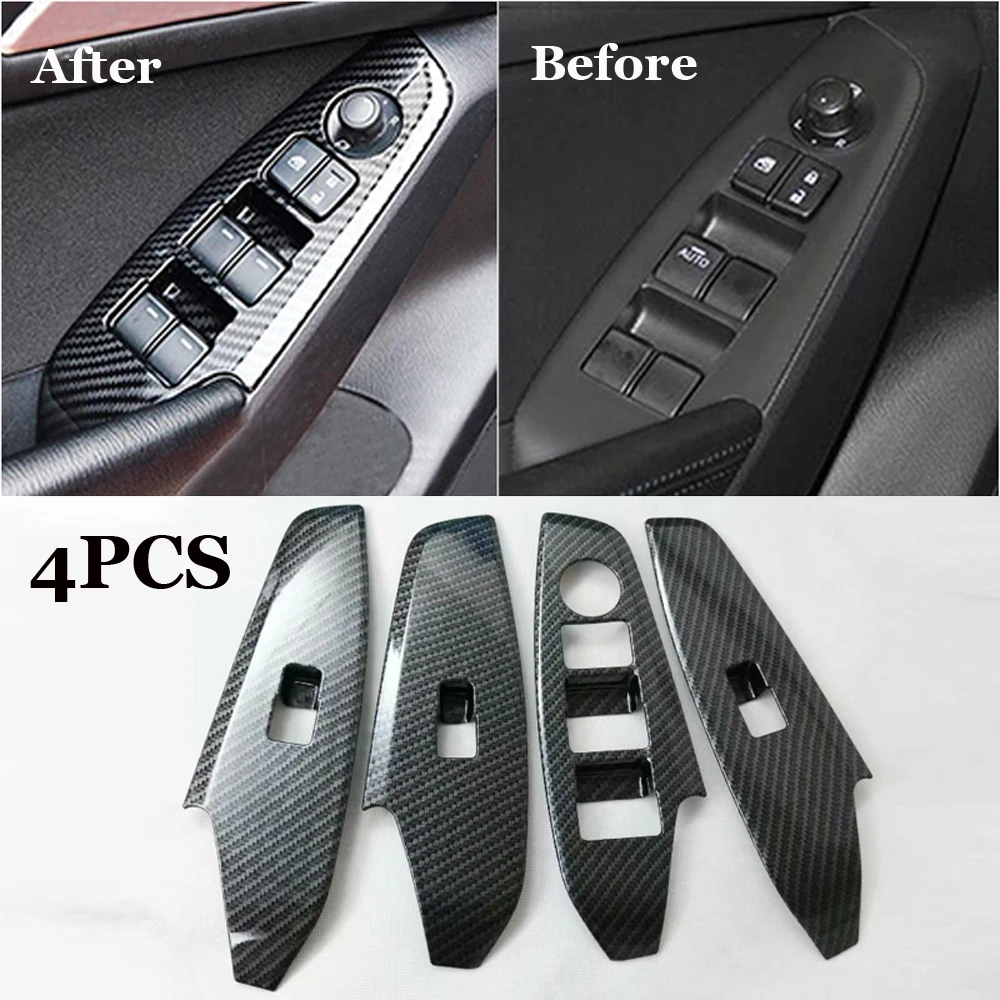 4pcs/set Car Interior Accessories For MAZDA 3 Axela 2017 Carbon Fiber Casement Control Switch Panel Cover Trim
4pcs/set Car Interior Accessories For MAZDA 3 Axela 2017 Carbon Fiber Casement Control Switch Panel Cover Trim