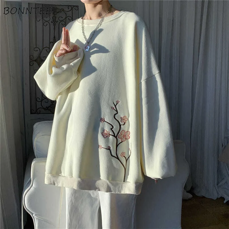 Sweatshirts Women Tender O-neck Full Sleeve Embroidery Autumn Sweet Floral All Match Cozy Loose College Fashion Daily New L-4xl
Sweatshirts Women Tender O-neck Full Sleeve Embroidery Autumn Sweet Floral All Match Cozy Loose College Fashion Daily New L-4xl