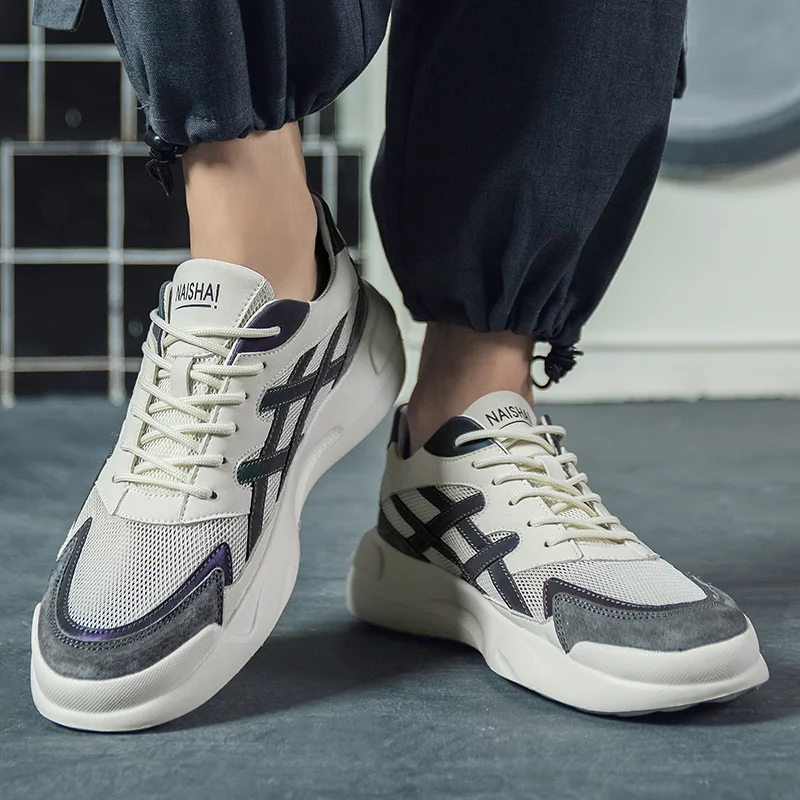 Korean Version Men's Running Shoes Mesh Breathable Sports Casual Shoes Lightweight Wild Tide Shoes Cushioning Comfortable Shoes
Korean Version Men's Running Shoes Mesh Breathable Sports Casual Shoes Lightweight Wild Tide Shoes Cushioning Comfortable Shoes
