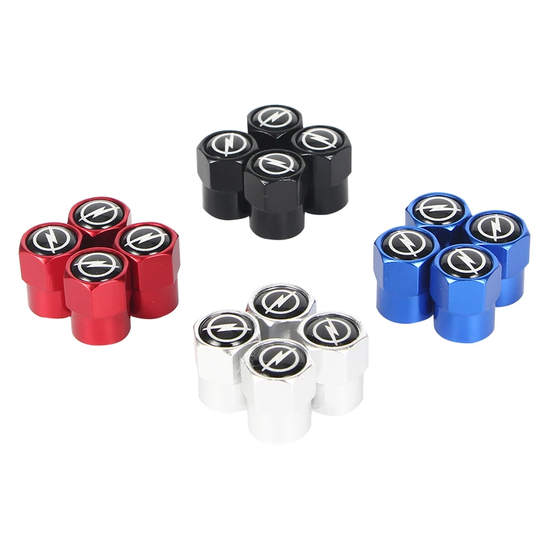 New 4PCS Auto Wheel Tire Valve Stem Caps Cover For OPEL Corsa Insignia Astra Antara Meriva Zafira Car accessories | Автомобили и