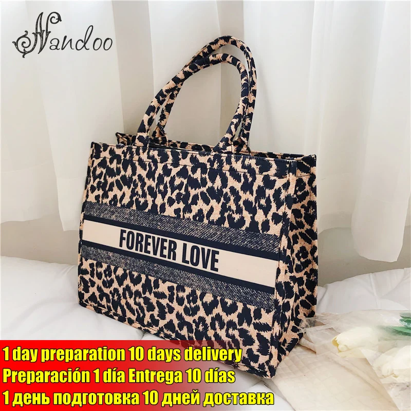 New 2021 Denim Leopard Big Handbags for Women 2021 Designer Luxury Shopper Bag Female Fashion Lady Tote Bags with Short Handle
New 2021 Denim Leopard Big Handbags for Women 2021 Designer Luxury Shopper Bag Female Fashion Lady Tote Bags with Short Handle