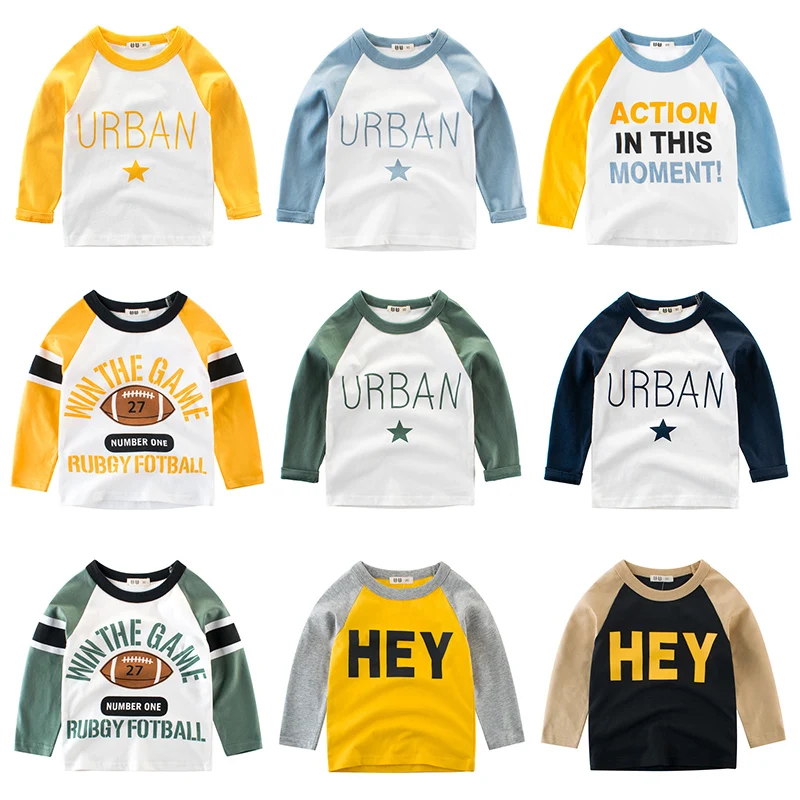Children Tops T Shirt Boys Girls Kids Tee Print Clothing Cotton Baby Toddler Long Sleeves The Letter Clothes Full 2-8 Years
Children Tops T Shirt Boys Girls Kids Tee Print Clothing Cotton Baby Toddler Long Sleeves The Letter Clothes Full 2-8 Years