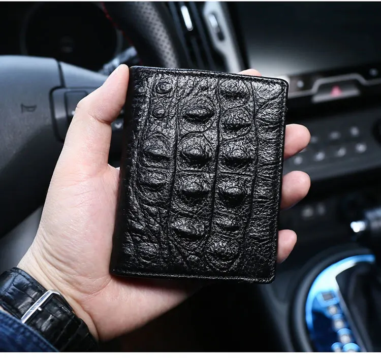 Top Layer Cowhide Unisex Wallet Crocodile Pattern Purse Female Casual Cards Holder Man Standard Wallet Lady's Short Wallet
Top Layer Cowhide Unisex Wallet Crocodile Pattern Purse Female Casual Cards Holder Man Standard Wallet Lady's Short Wallet