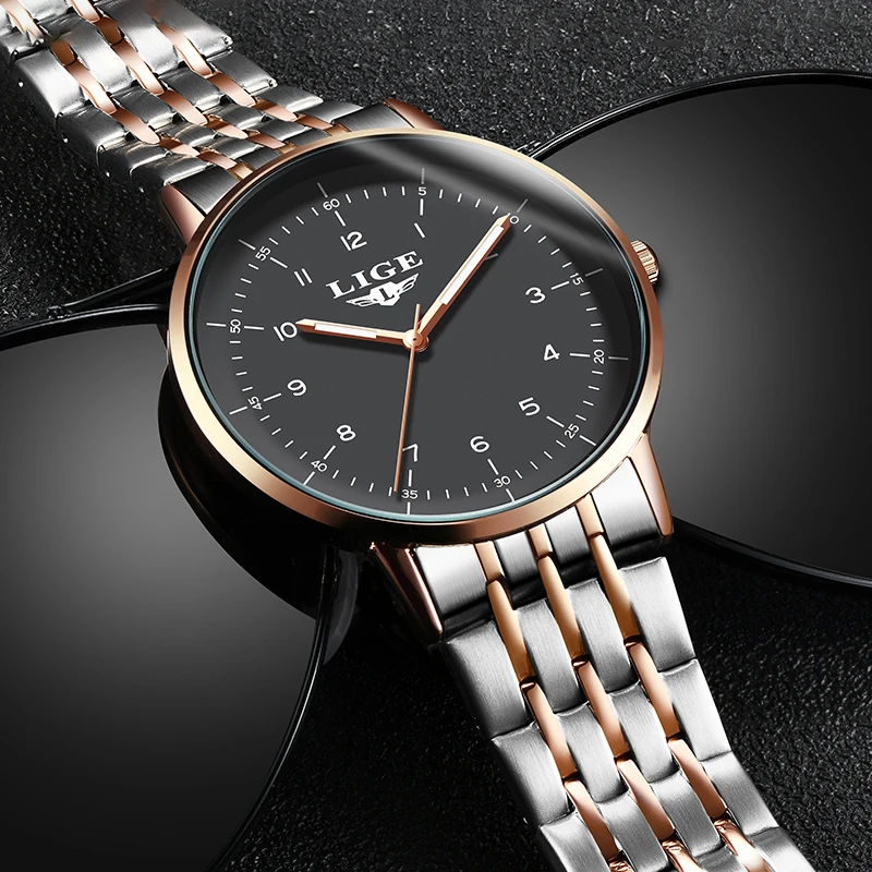LIGE Mens Watches Top Brand Luxury Gold Quartz Watch Men Sports Waterproof Watch For Man All Steel Slim Grey Dial Date Clock+Box
LIGE Mens Watches Top Brand Luxury Gold Quartz Watch Men Sports Waterproof Watch For Man All Steel Slim Grey Dial Date Clock+Box