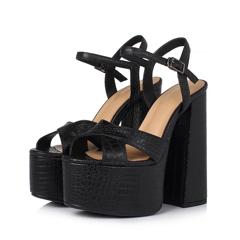 2021 newest women sandals quality genuine leather shoes buckle sexy thick heel platform sandals ladies party prom shoes
2021 newest women sandals quality genuine leather shoes buckle sexy thick heel platform sandals ladies party prom shoes