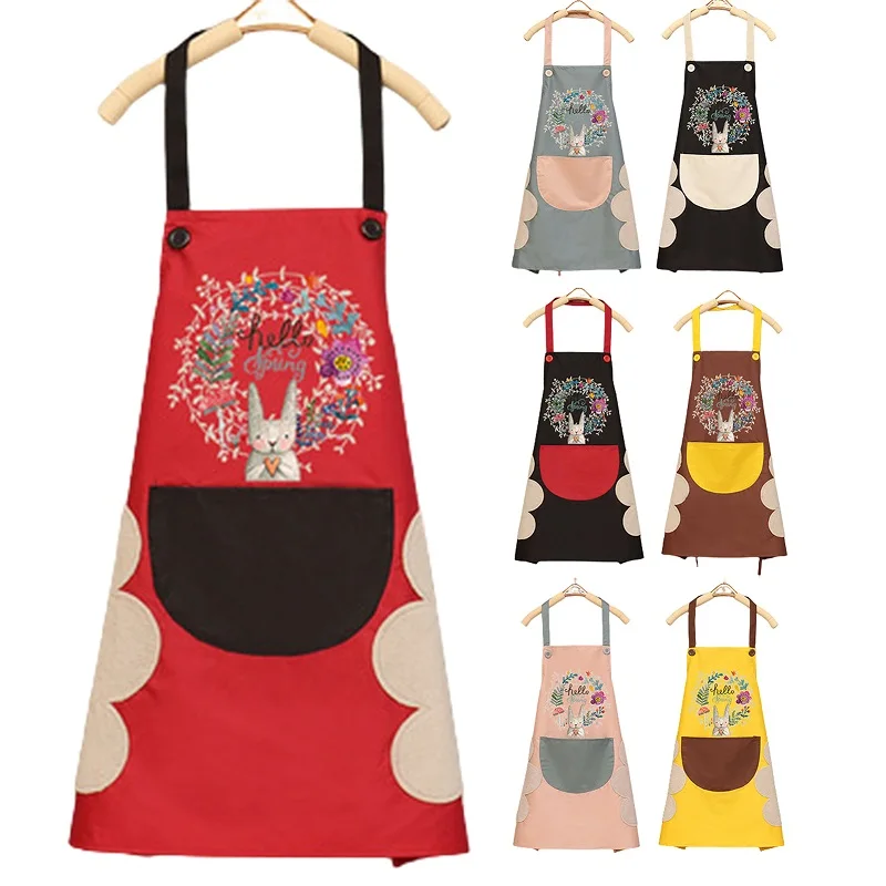 1Pcs Kitchen Wipeable Waterproof Oil-Proof Cartoon Wreath Rabbit Waterproof Kitchen Apron for Women Men Baking Accessories
1Pcs Kitchen Wipeable Waterproof Oil-Proof Cartoon Wreath Rabbit Waterproof Kitchen Apron for Women Men Baking Accessories
