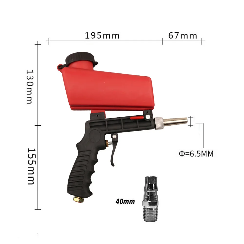 90psi Portable Sandblasting Gun Pneumatic Sandblaster Spray Gun Portable Small Sand Blasting Machine Gravity Adjustable Tool
90psi Portable Sandblasting Gun Pneumatic Sandblaster Spray Gun Portable Small Sand Blasting Machine Gravity Adjustable Tool