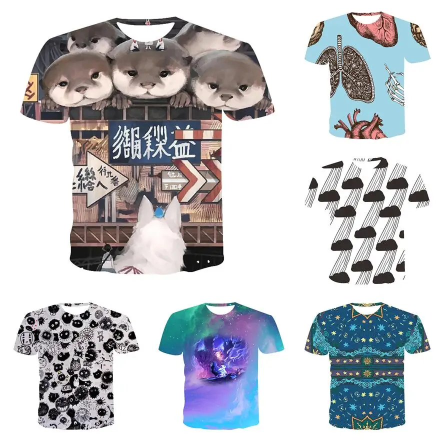 Summer Top Free Delivery New T-shirt Men's And Women's Street Style Hip Hop Cartoon Round Neck Polyester Casual Shorts Xxs-6xl
Summer Top Free Delivery New T-shirt Men's And Women's Street Style Hip Hop Cartoon Round Neck Polyester Casual Shorts Xxs-6xl