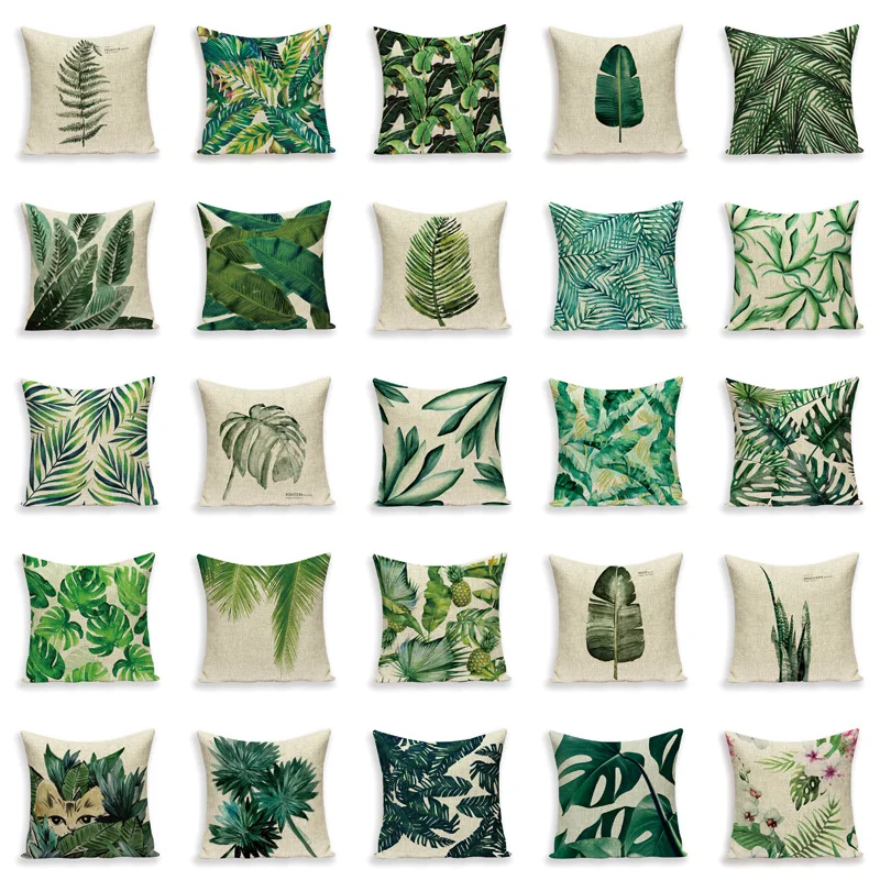 Plant Throw Pillows Cover Tropic Tree Green Cover for Cushions Flower Decorative Pillows for Sofa Decoration Pillow Covers Case
Plant Throw Pillows Cover Tropic Tree Green Cover for Cushions Flower Decorative Pillows for Sofa Decoration Pillow Covers Case