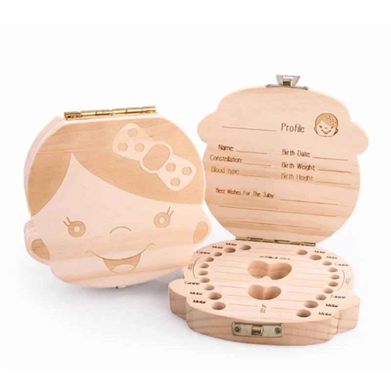 Wooden Baby Kids Tooth Storage Box English/Spanish/French/Russian/Italian Teeth Umbilical Lanugo Organizer Gift Keepsakes Save
Wooden Baby Kids Tooth Storage Box English/Spanish/French/Russian/Italian Teeth Umbilical Lanugo Organizer Gift Keepsakes Save