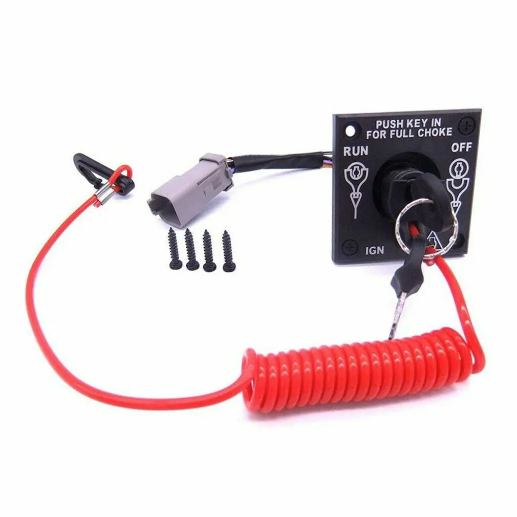 Outboard Engine 176408 0176408 Single Engine Ignition Starter Cut Off Switch With Keys For Johnson BRP Evinrude Boat Motor
Outboard Engine 176408 0176408 Single Engine Ignition Starter Cut Off Switch With Keys For Johnson BRP Evinrude Boat Motor