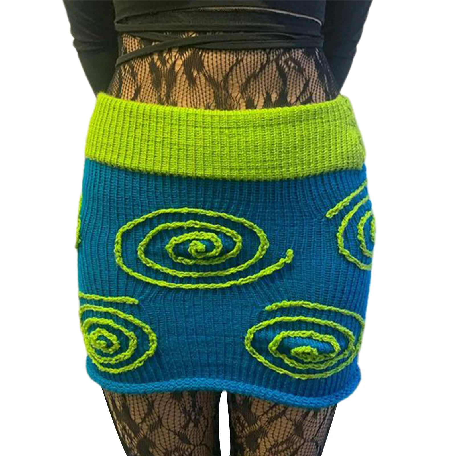 New Womens Trendy Bodycon Mini Skirts High Waist Spiral Pattern Color Block Knit Short Skirts Elegant Chic Comfortable S M L
New Womens Trendy Bodycon Mini Skirts High Waist Spiral Pattern Color Block Knit Short Skirts Elegant Chic Comfortable S M L