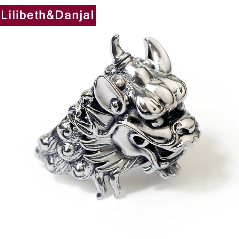 Dragon Head 100% Pure 925 Sterling Silver Vintage Adjustable Ring Fashion Jewelry Men Women Bague Homme 2020 New Arrival R06
Dragon Head 100% Pure 925 Sterling Silver Vintage Adjustable Ring Fashion Jewelry Men Women Bague Homme 2020 New Arrival R06