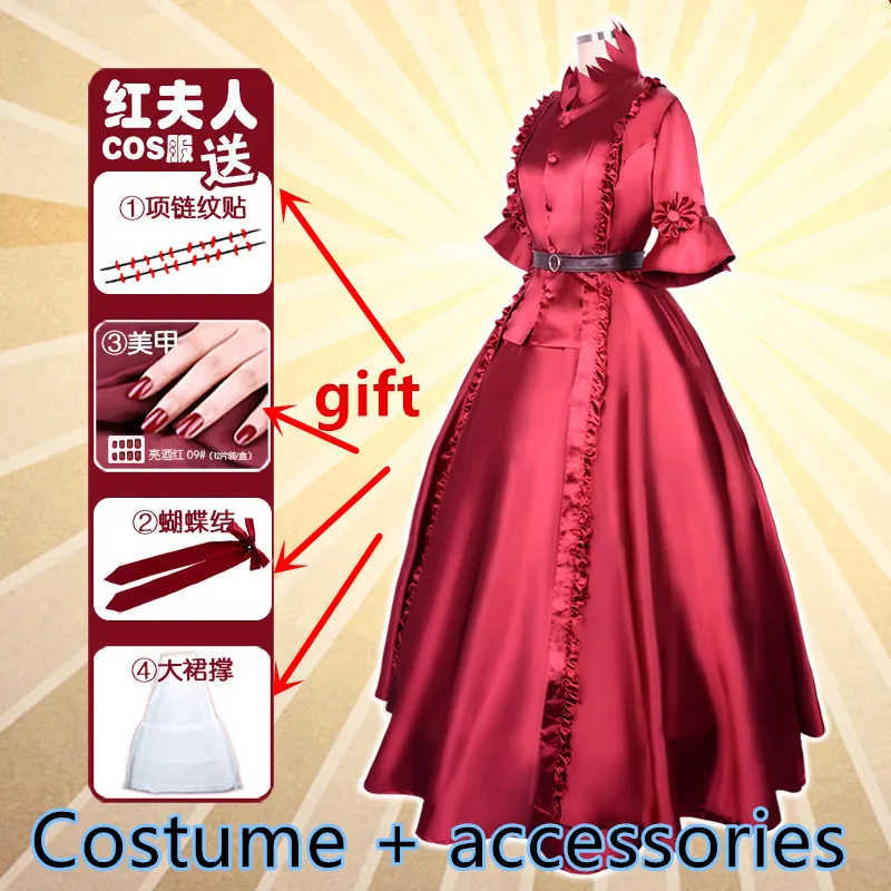Game Identity V Crimson Mrs. Red Mary Red Monitore Lolita Dress Cosplay Costume Halloween Suit For Women Outfit cosplay
Game Identity V Crimson Mrs. Red Mary Red Monitore Lolita Dress Cosplay Costume Halloween Suit For Women Outfit cosplay