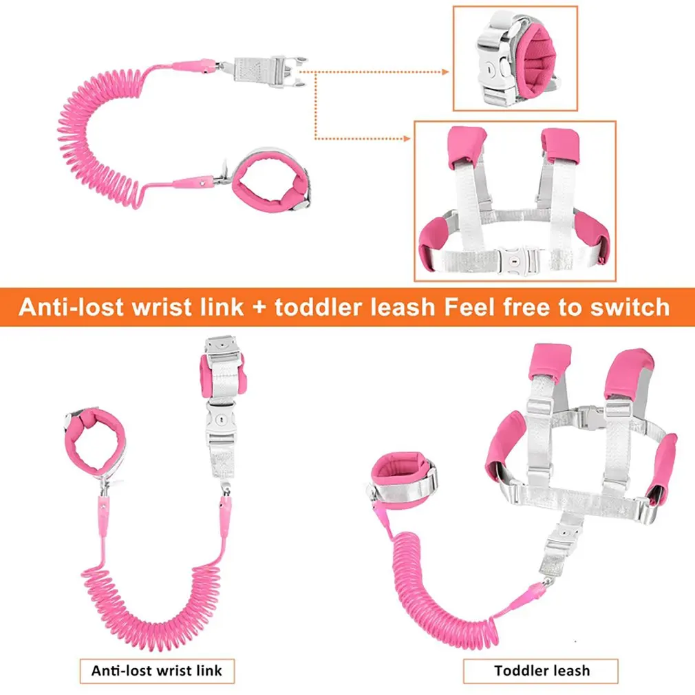 Anti Lost Wrist Link Toddler Leash Safety Harness for Baby Strap Rope Outdoor Walking Hand Belt Band Anti-lost Wristband Kids
Anti Lost Wrist Link Toddler Leash Safety Harness for Baby Strap Rope Outdoor Walking Hand Belt Band Anti-lost Wristband Kids