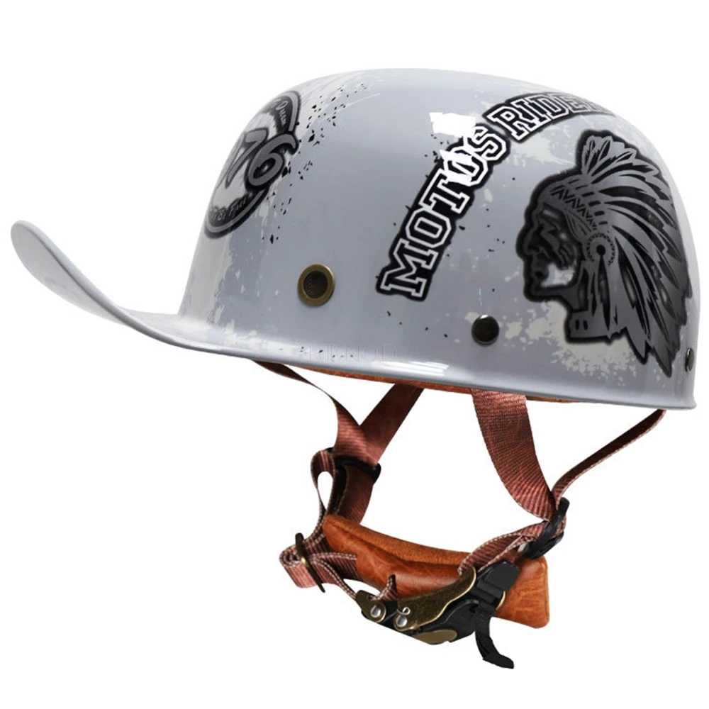 Men Motorcycle Half Helmet Breathable Motorcycle Off-Road Open Face Chopper Biker Retro For Motorcycle Motorbike Casco Moto DOT
Men Motorcycle Half Helmet Breathable Motorcycle Off-Road Open Face Chopper Biker Retro For Motorcycle Motorbike Casco Moto DOT