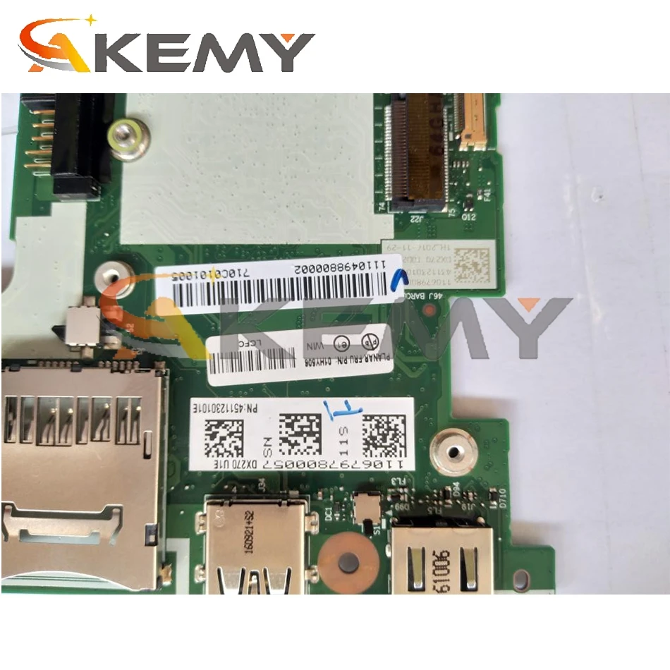 For Lenovo ThinkPad X270 laptop motherboard DX270 NM-B061 W/ CPU i5 6200U tested OK FRU 01LW763 01LW725 01LW755 Mainboard
For Lenovo ThinkPad X270 laptop motherboard DX270 NM-B061 W/ CPU i5 6200U tested OK FRU 01LW763 01LW725 01LW755 Mainboard