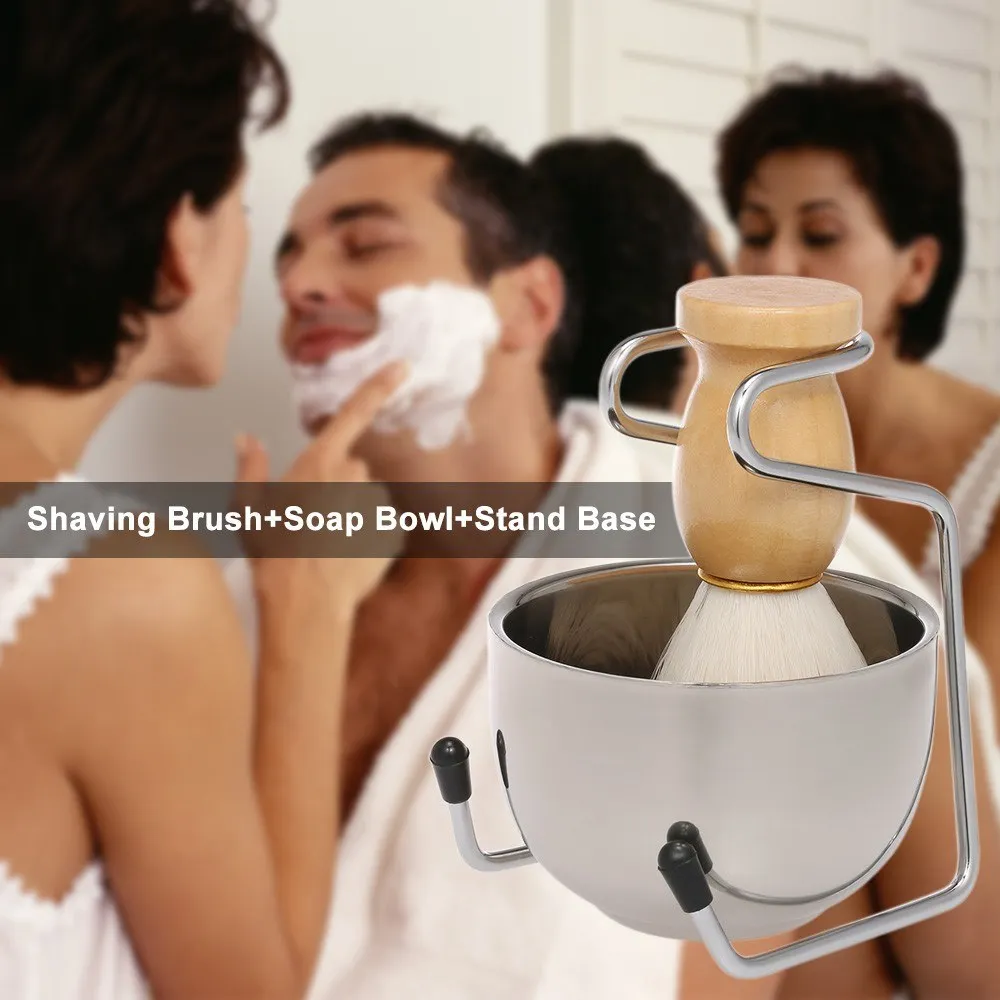 Male Shaving Set Shaving Brush+Soap Bowl+Stand Base Male Facial Hair Cleaning Beard Shaver Kit
Male Shaving Set Shaving Brush+Soap Bowl+Stand Base Male Facial Hair Cleaning Beard Shaver Kit