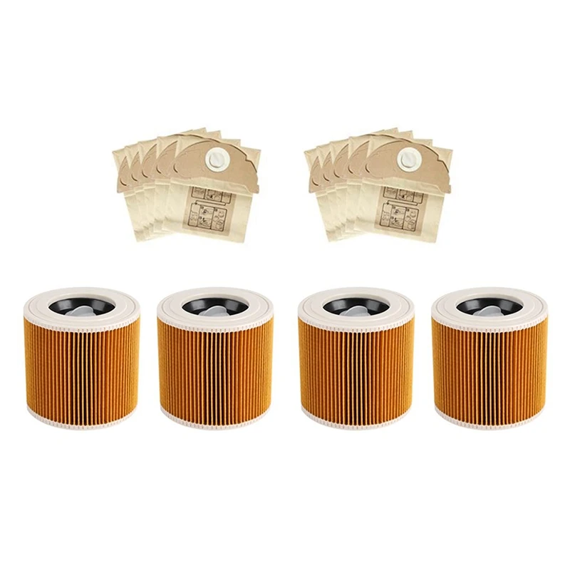 1Set Hepa Filters + Dust Bags for Karcher WD2250 A2004 A2054 MV2 WD2 Vacuum Cleaner Replacement Spare Parts Accessories
1Set Hepa Filters + Dust Bags for Karcher WD2250 A2004 A2054 MV2 WD2 Vacuum Cleaner Replacement Spare Parts Accessories