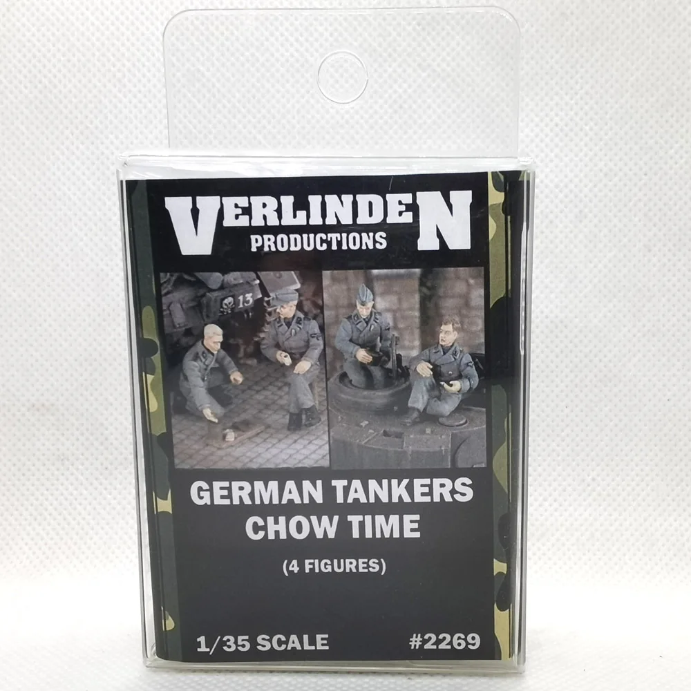 

1/35 "Chow Time" German Waffen-S Tankers Eating WWII (4 Figures/Set) VERLINDEN #2269 Resin Kits Unassembled Uncolored