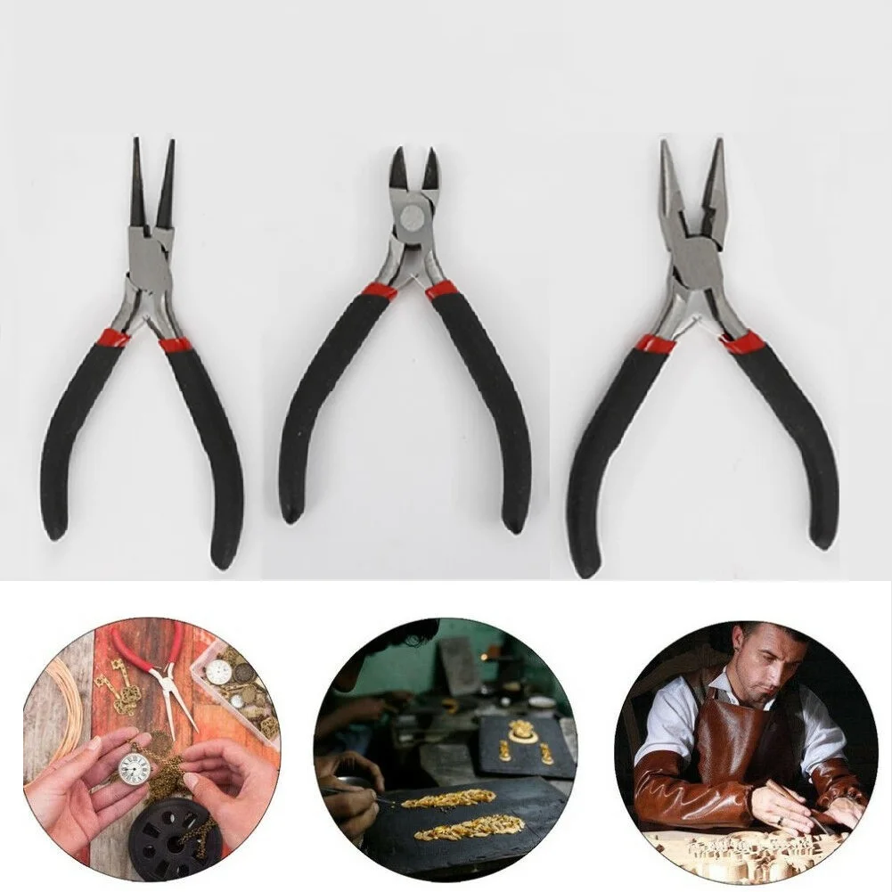 3Pcs Mini Jewelry Plier Jewelry Making Maintenance Tool Tooth Flat Nose Plier Diagonal Cutting Plier Toothless Flat Nose Plier
3Pcs Mini Jewelry Plier Jewelry Making Maintenance Tool Tooth Flat Nose Plier Diagonal Cutting Plier Toothless Flat Nose Plier