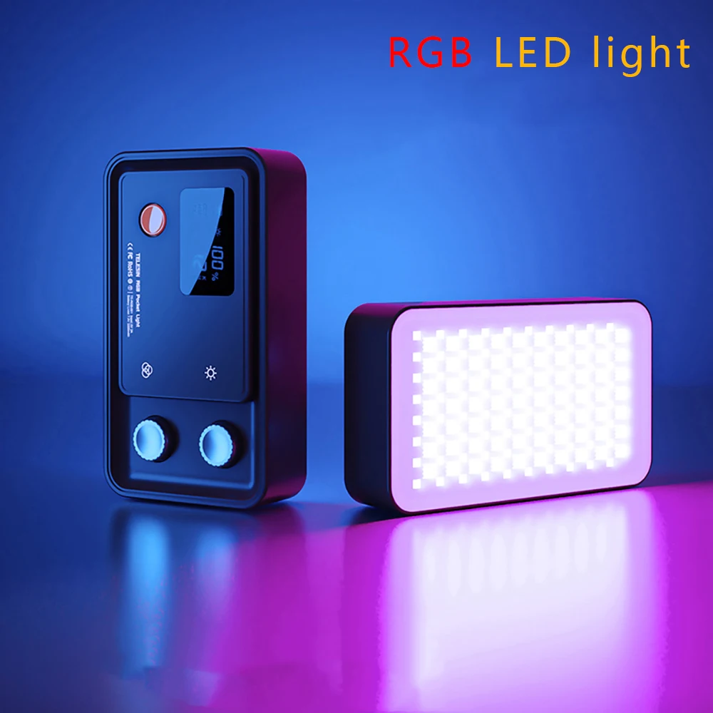 2021 Portable Full Color RGB LED Video Light 2500K-8500K Photography Fill Light CRI 96+ 12W for Phone Camera Shooting
2021 Portable Full Color RGB LED Video Light 2500K-8500K Photography Fill Light CRI 96+ 12W for Phone Camera Shooting