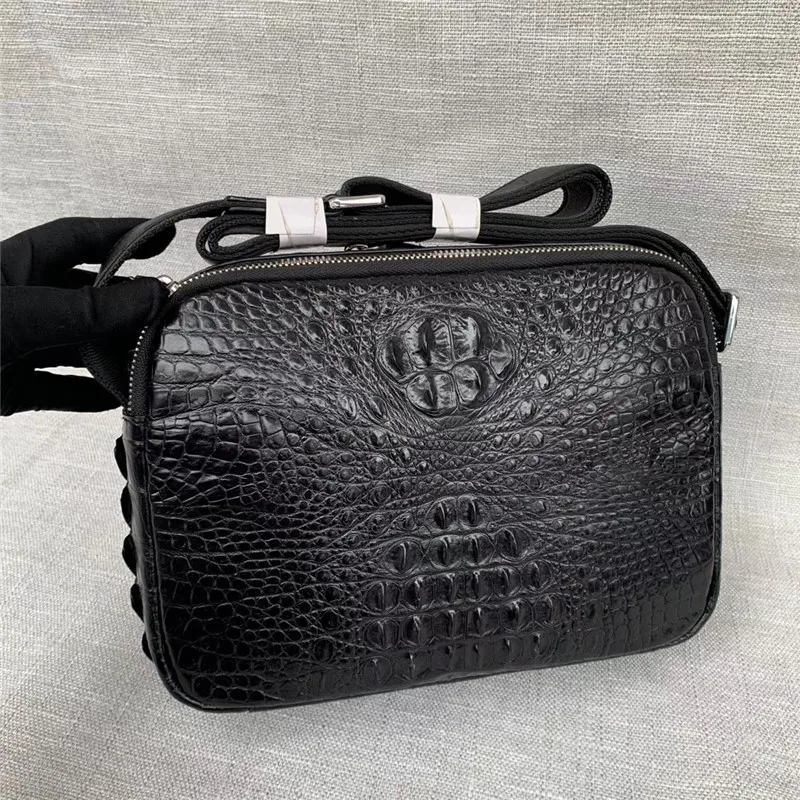 Authentic Alligator Leather Men's Flap Purse Single Cross Shoulder Bag Genuine Crocodile Skin Male Small Casual Messenger Bag
Authentic Alligator Leather Men's Flap Purse Single Cross Shoulder Bag Genuine Crocodile Skin Male Small Casual Messenger Bag