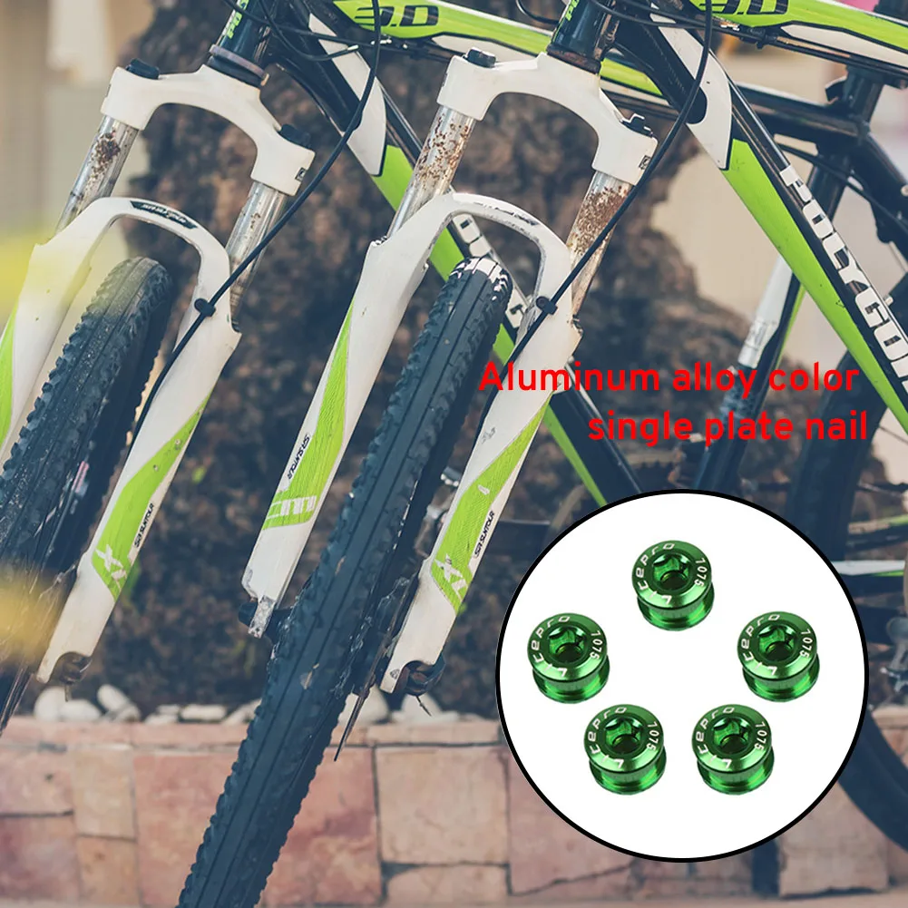 

5Pcs MTB Bicycle Chainwheel Screws Cycling Chainring Wheel Bolt Alloy Plate Nails Sprocket Road Bike Screws For Crankset Parts