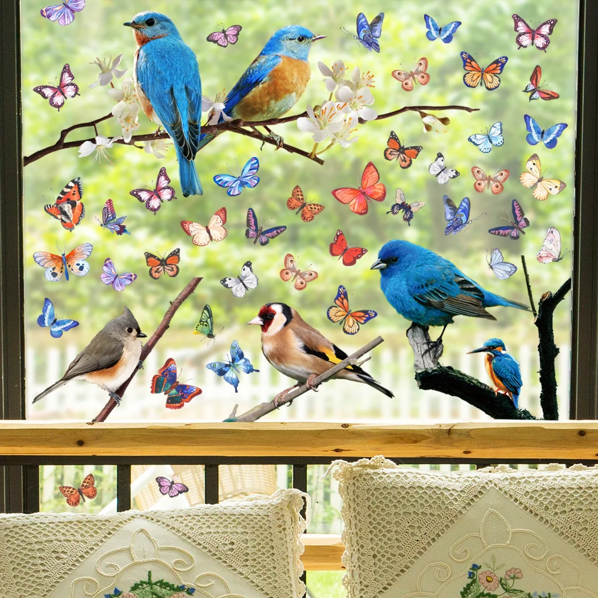 Window Decoration Wall Stickers Color Branch Wall Stickers Bird Butterfly Creative Electrostatic Glass Stickers
Window Decoration Wall Stickers Color Branch Wall Stickers Bird Butterfly Creative Electrostatic Glass Stickers