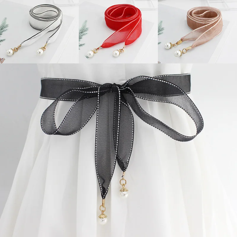 Women Belt Style Candy Color Waist Rope Pearl Decoration Dress Belt Casual Thin Belt Ladies Waistband Dress Accessories
Women Belt Style Candy Color Waist Rope Pearl Decoration Dress Belt Casual Thin Belt Ladies Waistband Dress Accessories