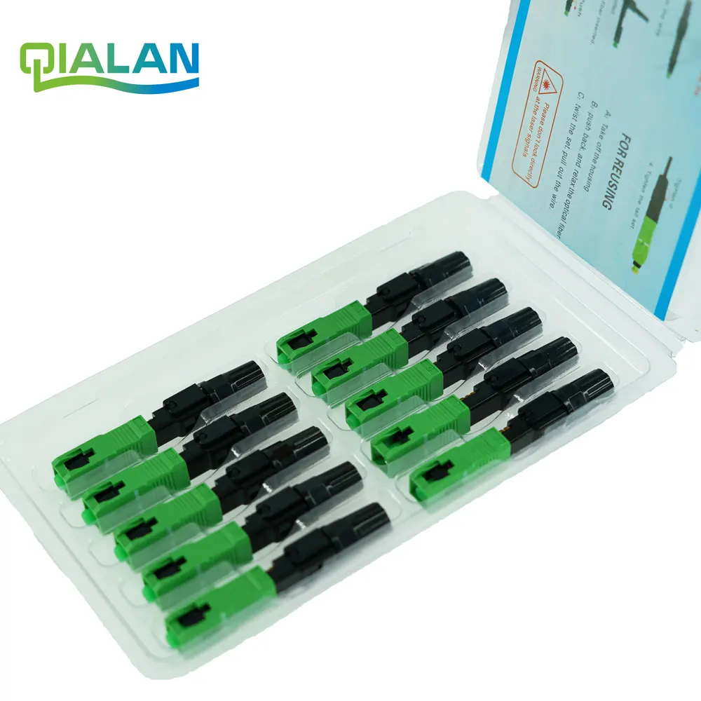 SC APC Fast Connector Embedded Connector FTTH Tool Cold Fiber Fast Connector SC Fiber Optic Connector
SC APC Fast Connector Embedded Connector FTTH Tool Cold Fiber Fast Connector SC Fiber Optic Connector