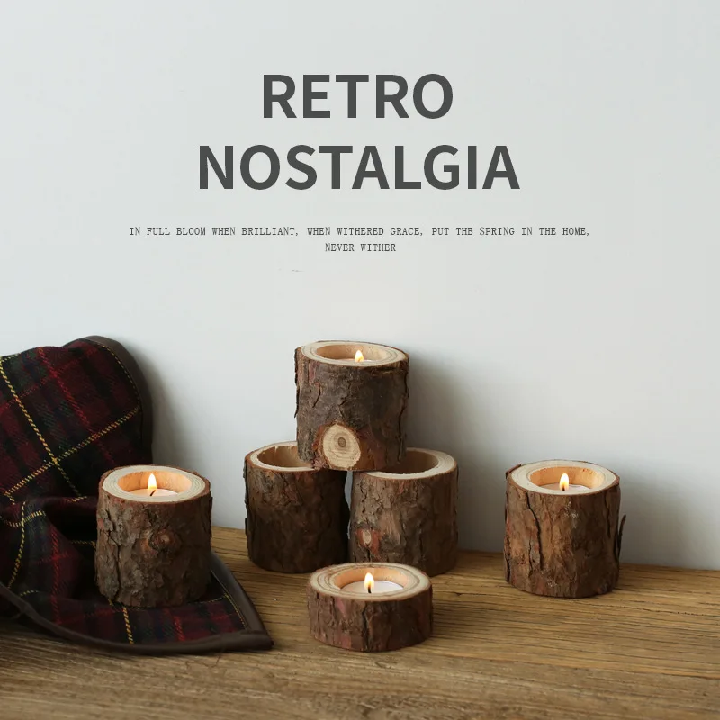 Candle Wind Ecology Retro Nostalgic Tree Stump Wood Candle Holder Photo Props Decoration Home Studio Log Simple Decoration
Candle Wind Ecology Retro Nostalgic Tree Stump Wood Candle Holder Photo Props Decoration Home Studio Log Simple Decoration