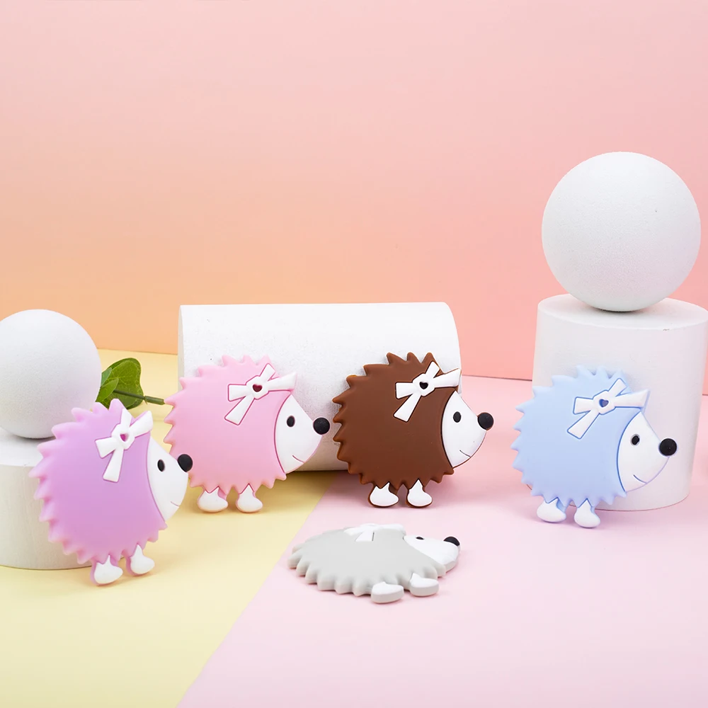 5 шт., Силиконовые Прорезыватели для зубов в виде ежей 
5 шт., Силиконовые Прорезыватели для зубов в виде ежей