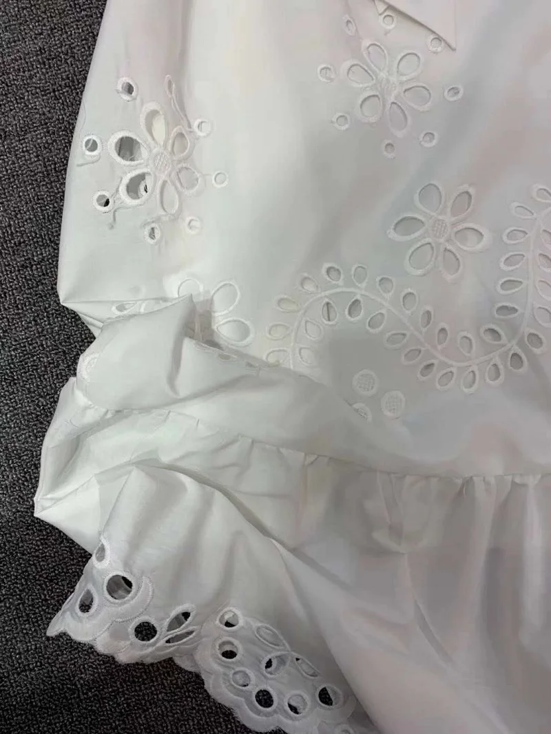 Top Quality New 2020 Summer Long Dress Women Hollow Out Embroidery Short Sleeve Casual White Long Maxi Dress Beach Vestidos
Top Quality New 2020 Summer Long Dress Women Hollow Out Embroidery Short Sleeve Casual White Long Maxi Dress Beach Vestidos