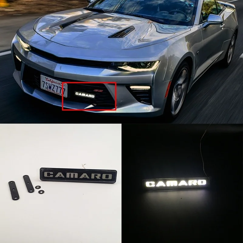 Автостайлинг Camaro Corvette значок эмблема DRL дневные ходовые огни передний капот