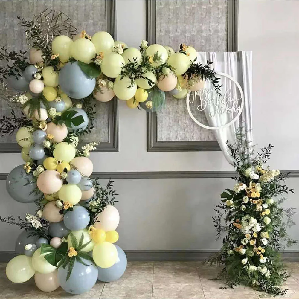 102pcs Gray Yellow Nude Balloon Garland Arch for Wedding Birthday Party Decorations Yellow Grey Baby Shower Decoration Supplies
102pcs Gray Yellow Nude Balloon Garland Arch for Wedding Birthday Party Decorations Yellow Grey Baby Shower Decoration Supplies