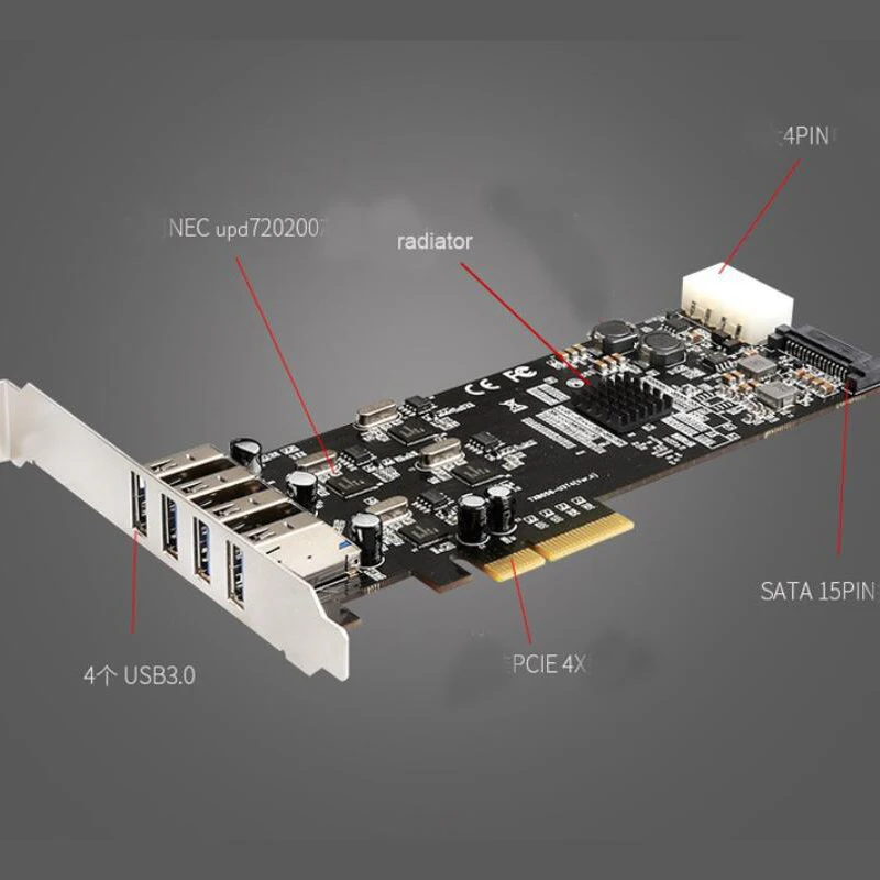 IOCREST PCIe 3.0 x4 to 4 Ports USB3.2 Gen1 Gen2 Type-A independence port speed up to 5Gbps 10Gbps Host Expansion Controller Card
IOCREST PCIe 3.0 x4 to 4 Ports USB3.2 Gen1 Gen2 Type-A independence port speed up to 5Gbps 10Gbps Host Expansion Controller Card
