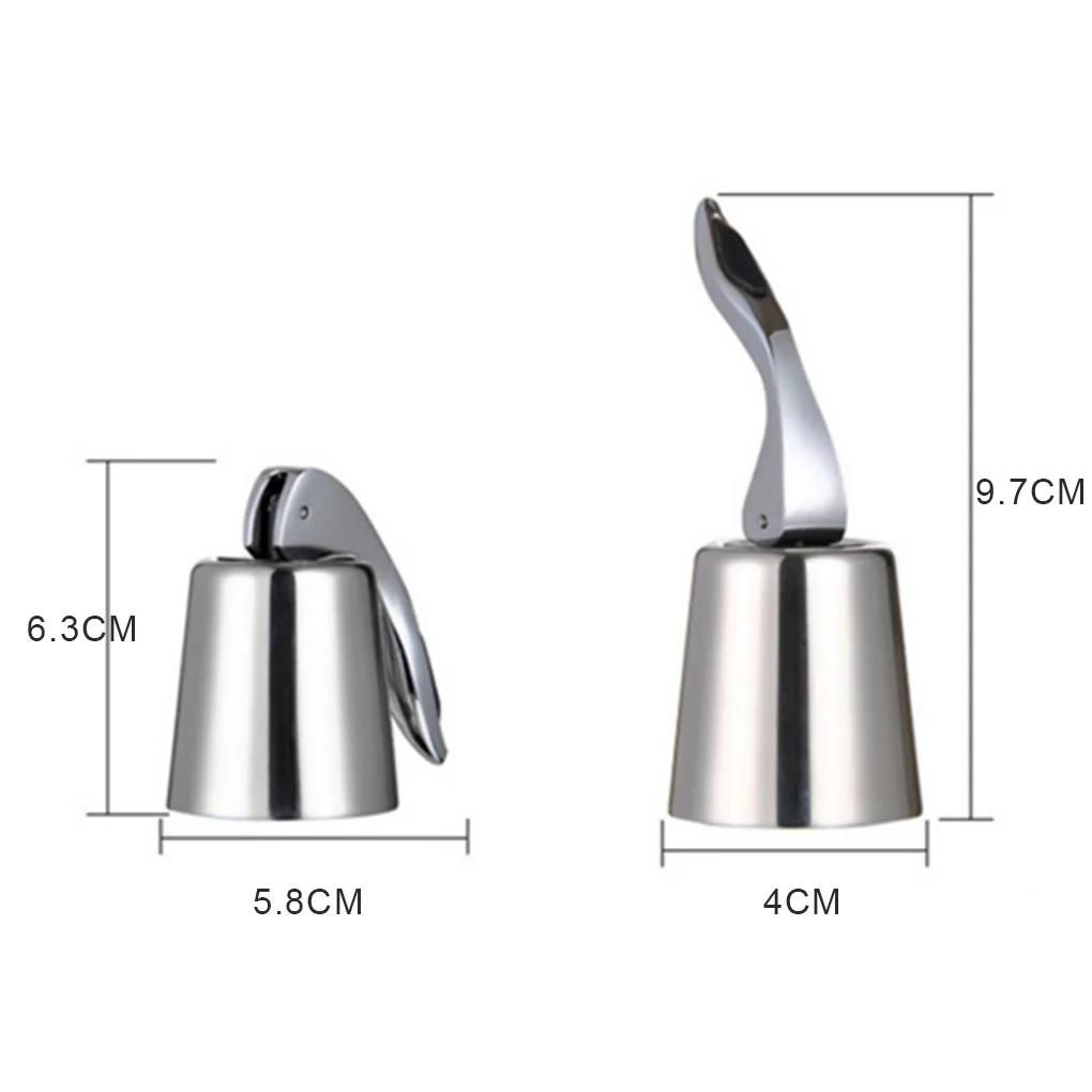 New Wine Bottle Stopper Stainless Steel Reusable Leakproof Silicone Beverage Bottle Sealer Wine Fresh Saver Bottle Stopper
New Wine Bottle Stopper Stainless Steel Reusable Leakproof Silicone Beverage Bottle Sealer Wine Fresh Saver Bottle Stopper