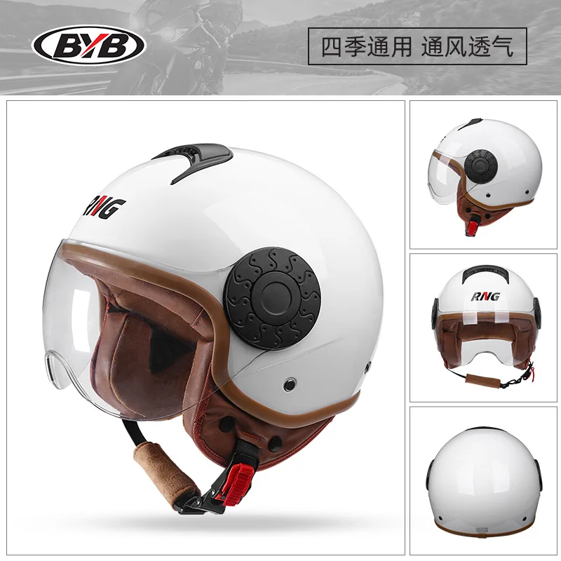 Retro 3/4 Open Face Motorcycle Helmet Men's Women's Electric Safety Scooter Motorcycle Riding Casco Moto Capacete DOT Approved
Retro 3/4 Open Face Motorcycle Helmet Men's Women's Electric Safety Scooter Motorcycle Riding Casco Moto Capacete DOT Approved