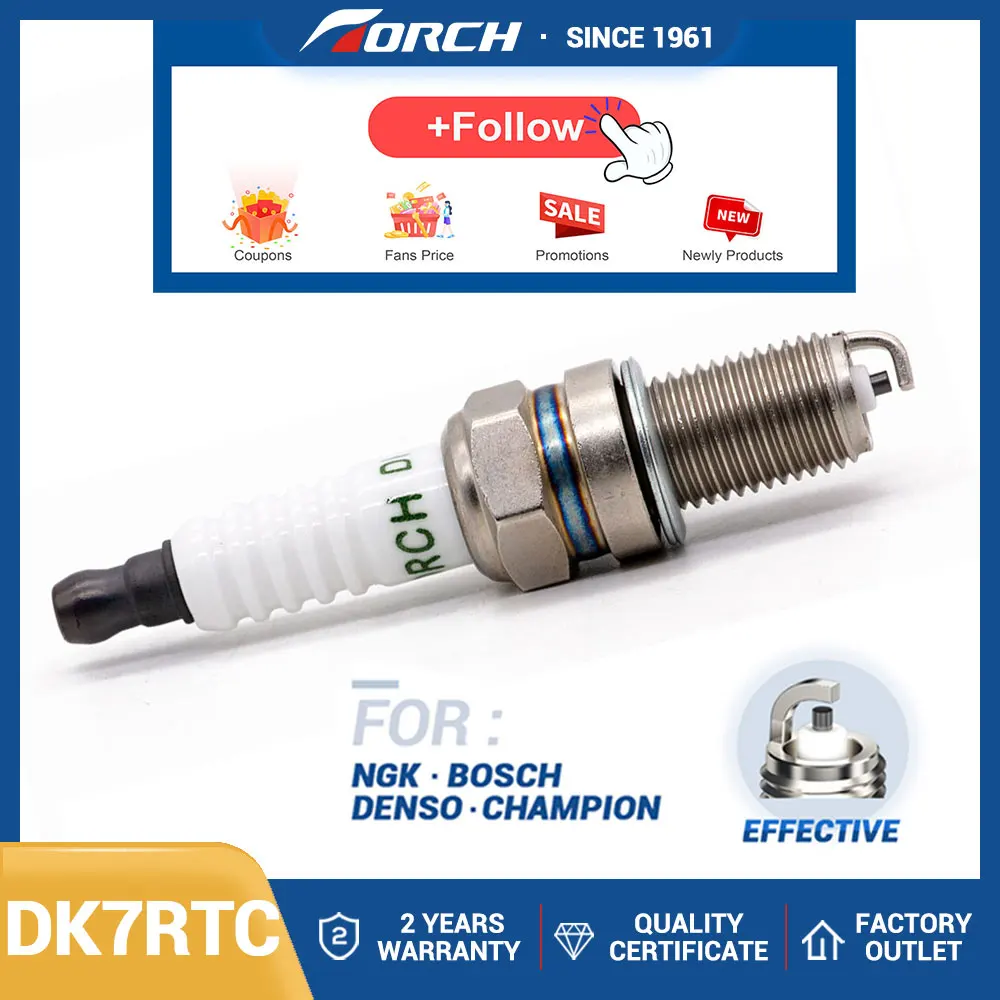 1pcs Car Products Candles TORCH DK7RTC Spark Plug for DCPR7E 5633 YR7DC BR12YC RA8HC XU22EPR-U Fit for SGM LOVA 1.2L 2008-2009
1pcs Car Products Candles TORCH DK7RTC Spark Plug for DCPR7E 5633 YR7DC BR12YC RA8HC XU22EPR-U Fit for SGM LOVA 1.2L 2008-2009
