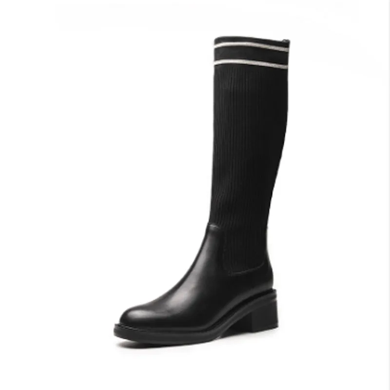 Women's new autumn and winter elastic boots long boots motorcycle boots women's snow boots leather boots women's shoes
Women's new autumn and winter elastic boots long boots motorcycle boots women's snow boots leather boots women's shoes