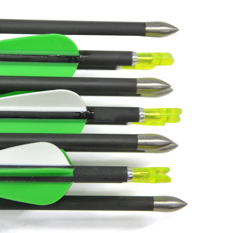 8 Pcs 31.5 Inch Pure Carbon Arrow Spine 500 Green and White Feather Non-Removable Arrow Archery Shooting Outdoor Sports
8 Pcs 31.5 Inch Pure Carbon Arrow Spine 500 Green and White Feather Non-Removable Arrow Archery Shooting Outdoor Sports