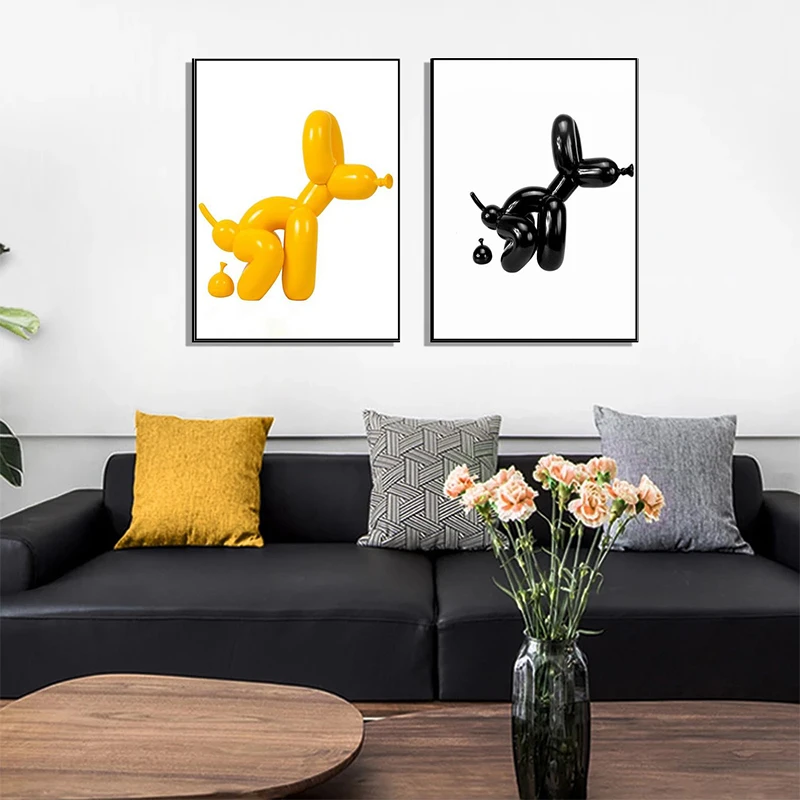 Abstract funny balloon dog canvas painting pop art posters and prints print mural modern home bathroom toilet wall decor Cuadros 
Abstract funny balloon dog canvas painting pop art posters and prints print mural modern home bathroom toilet wall decor Cuadros