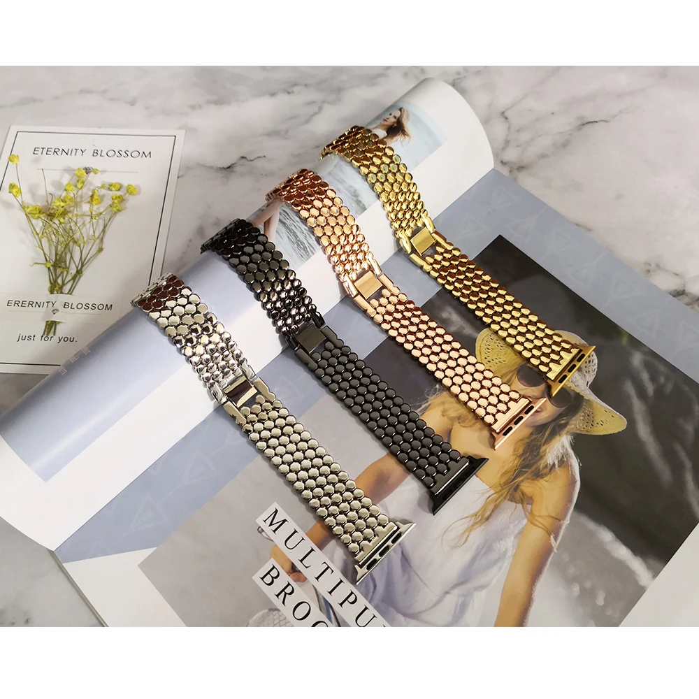 Stainless Steel Strap for apple watch band 42mm 38mm 40mm 44mm bracelet watch band for iwatch 5 bands series 5 4 3 2 gold black
Stainless Steel Strap for apple watch band 42mm 38mm 40mm 44mm bracelet watch band for iwatch 5 bands series 5 4 3 2 gold black