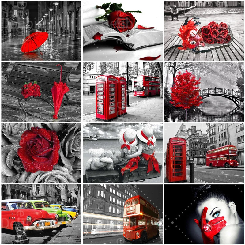 5D Diy Diamond Painting Full Diamond Red and Black Series Home Decoration Embroidery Handicraft Art Kit Home Decoration Painting
5D Diy Diamond Painting Full Diamond Red and Black Series Home Decoration Embroidery Handicraft Art Kit Home Decoration Painting