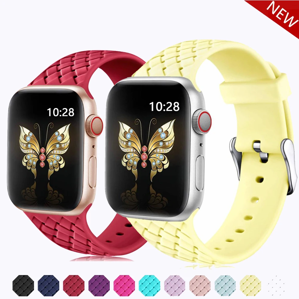 44mm 40mm Strap For Apple Watch 5 4 band 38mm 42mm iWatch 4 band Silicone belt Bracelet correa Apple watch 5 4 3 2 Accessories
44mm 40mm Strap For Apple Watch 5 4 band 38mm 42mm iWatch 4 band Silicone belt Bracelet correa Apple watch 5 4 3 2 Accessories
