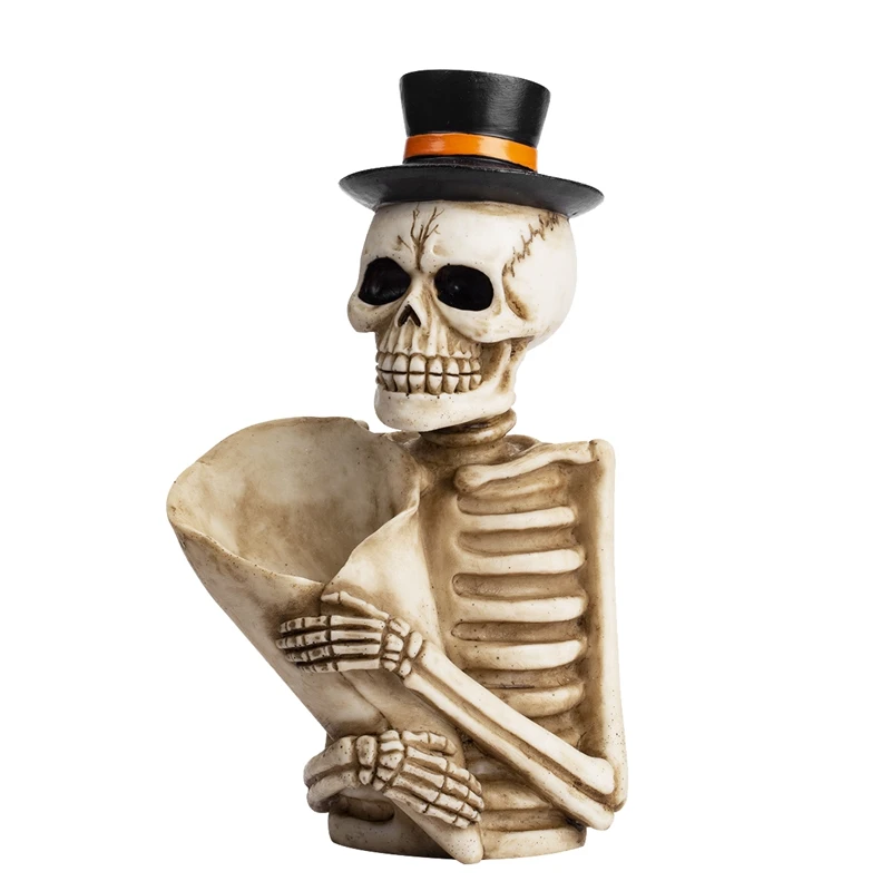 Skull Pen Pencil Holder Skeleton Flower Tube Key Holder Makeup Brush Holder Home Office Desk Supplies Organizer
Skull Pen Pencil Holder Skeleton Flower Tube Key Holder Makeup Brush Holder Home Office Desk Supplies Organizer
