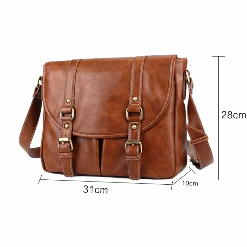 Brand Men Shoulder Bag Pu Leather Business Messenger Bag for Man 2021 Casual Vintage Male Crossbody Bags Designer Handbags Ipad
Brand Men Shoulder Bag Pu Leather Business Messenger Bag for Man 2021 Casual Vintage Male Crossbody Bags Designer Handbags Ipad