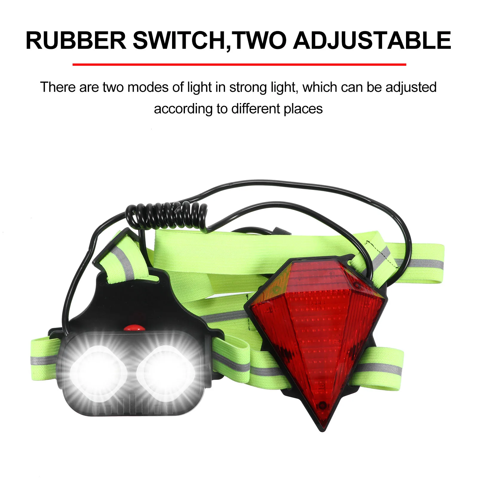 Running Light 2 Modes 350lm Chest Warning Light USB Rechargeable Night Run Lamp with Adjustable band for running Jogging Camping
Running Light 2 Modes 350lm Chest Warning Light USB Rechargeable Night Run Lamp with Adjustable band for running Jogging Camping