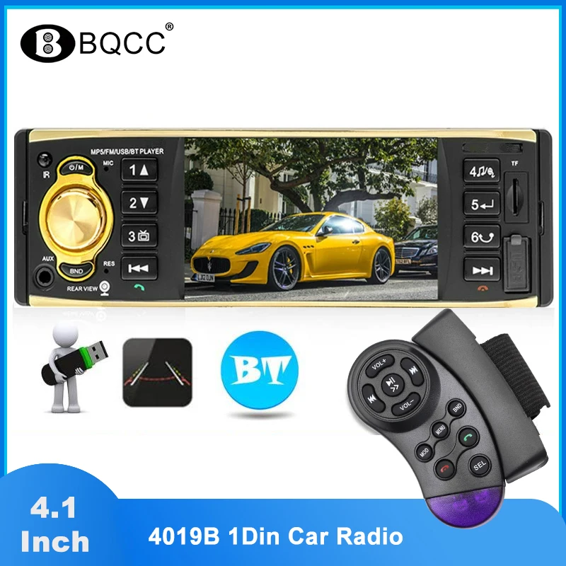 1Din 4019B Car Radio Car Stereo Bluetooth Phone AUX-IN MP3 FM / USB /Steering Wheel Remote Control Car Audio Support Rear View
1Din 4019B Car Radio Car Stereo Bluetooth Phone AUX-IN MP3 FM / USB /Steering Wheel Remote Control Car Audio Support Rear View